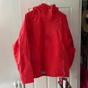 Women’s Spyder Jagged Shell Ski Jacket with hood Size Large NWT